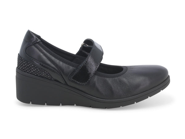 Melluso donna scarpe con cinturino in pelle nera K91611B-218655